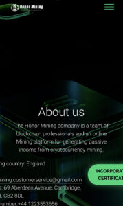 Honor mining 